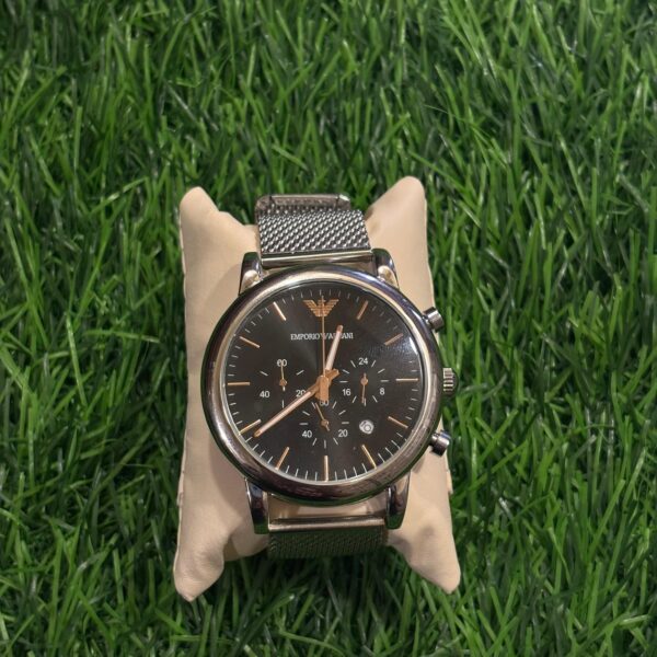 Emp🔥rio Arm🔥ni Silver Strap Chain Watch