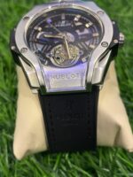 H🔥bl🔥t Silver & Black Watch - Image 3