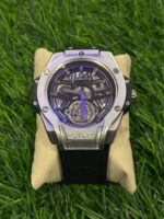 H🔥bl🔥t Silver & Black Watch