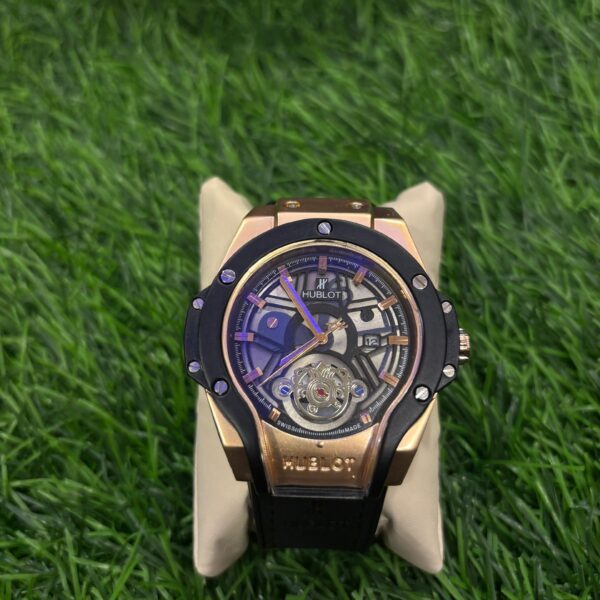 H🔥bl🔥t Golden & Black Watch