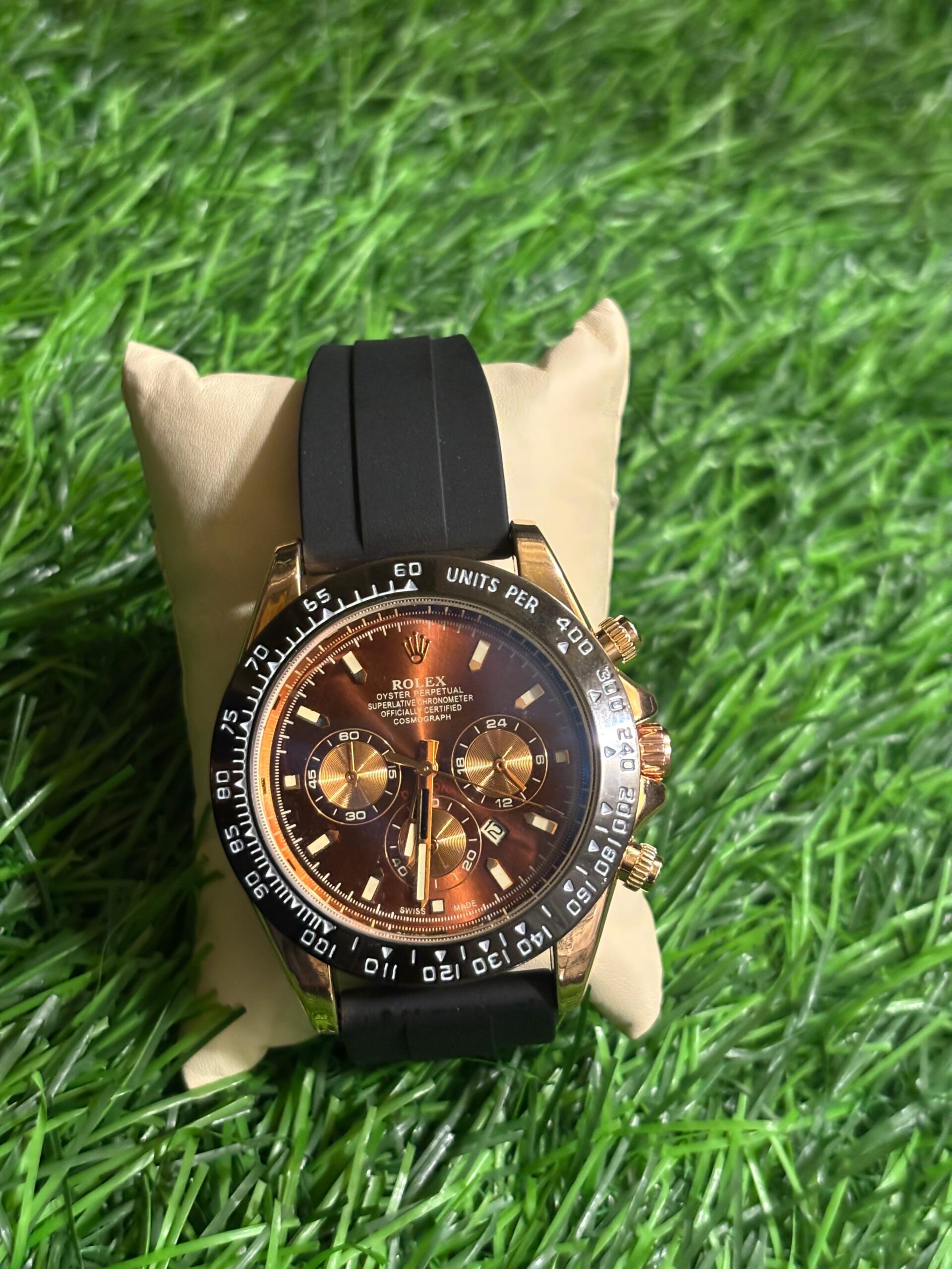 WhatsApp Image 2025-09-13 at 5.52.19 PM R🔥lex Bronze & Black Colour Watch - Image 1