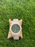 Emp🔥rio Arm🔥ni white ceramic Belt & Green Dial Watch