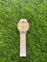 Emp🔥rio Arm🔥ni white ceramic Belt & Gold Tones Watch - Image 2