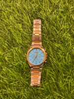 F🔥ssil dual-tone Gold & Ice Blue watch - Image 3