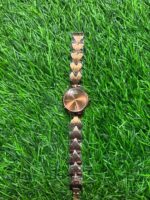 C🔥lvin Kl🔥in brown dial and rose gold finish watch for Women's - Image 4