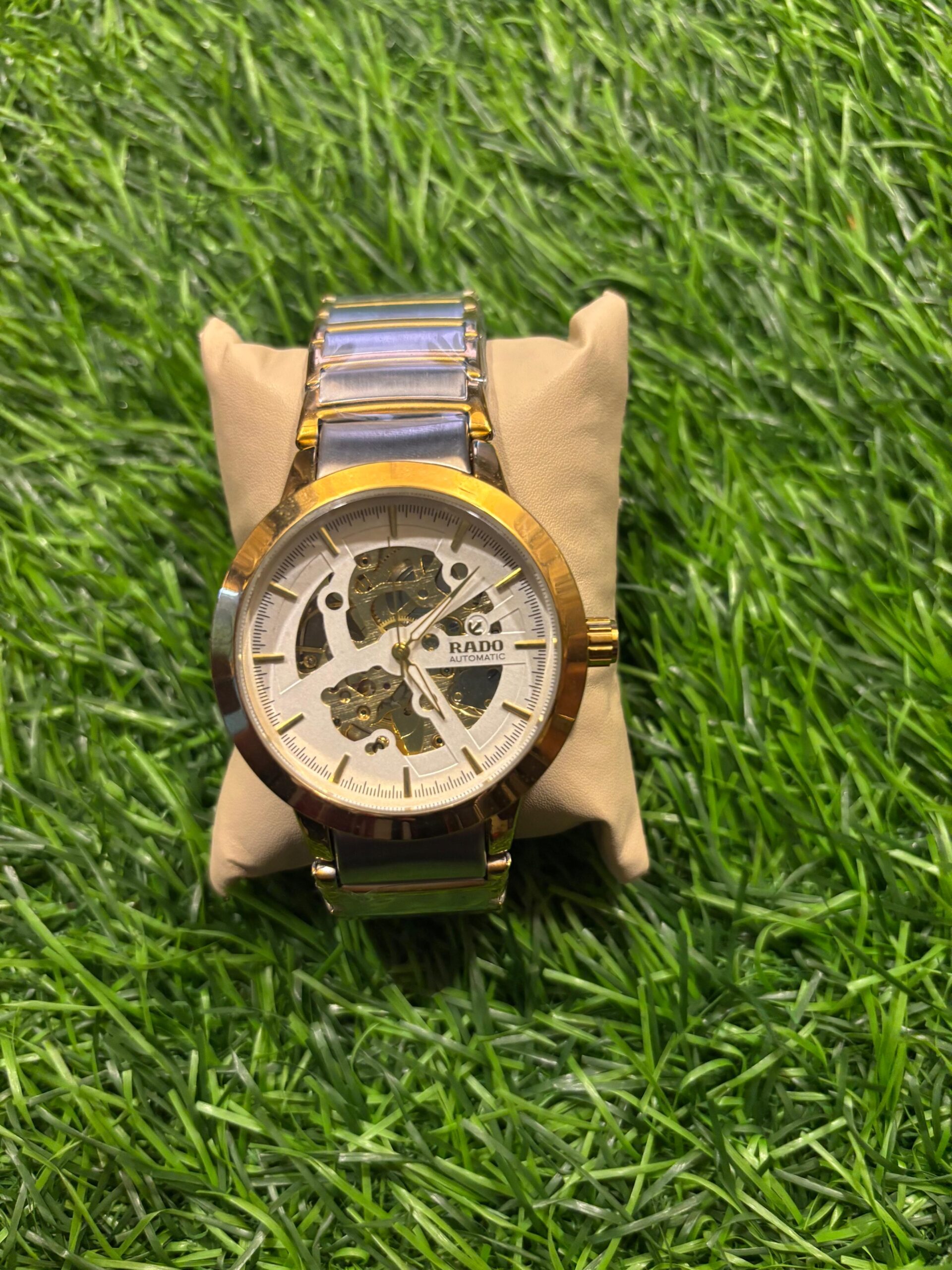 WhatsApp Image 2025-09-21 at 11.16.34 PM R🔥do Automatic dual tone chain watch - Image 1