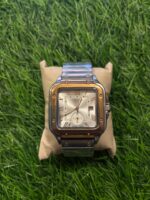 C🔥rtier silver chain watch