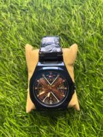 T🔥mmy Hil🔥iger Automatic Blue Chain watch