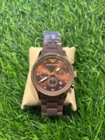 Emp🔥rio Arm🔥ni Brown Silicon watch