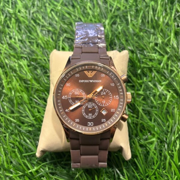 Emp🔥rio Arm🔥ni Brown Silicon watch