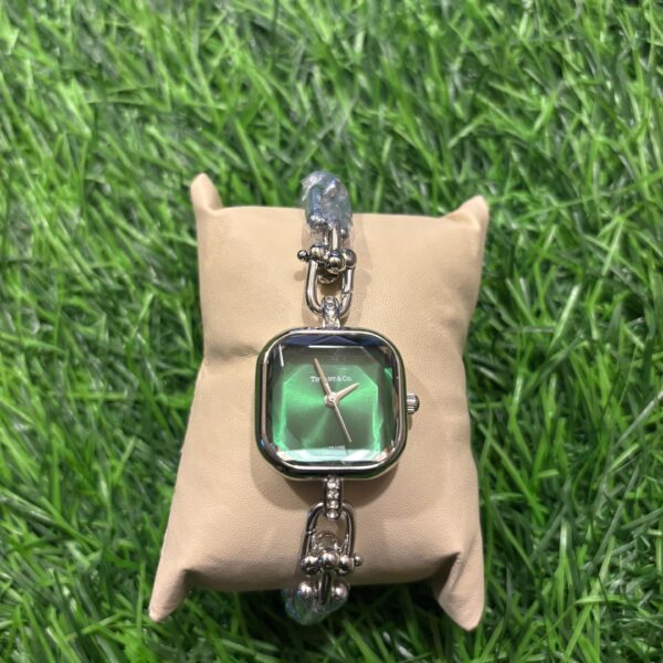 T🔥ff🔥ny & Co. women's Silver & Green watch