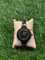 Sw🔥r🔥vski black stone watch for women's