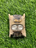 F🔥ssil chain Dual Tone (Rose Gold & Silver) watch for women