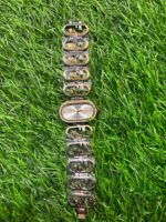 F🔥ssil chain Dual Tone (Green Dial) watch for women - Image 2