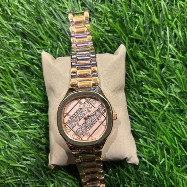 G🔥ess Women's Dual Tone (Rose Gold & Silver) watch