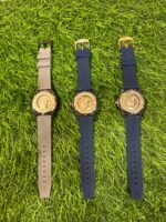 Arm🔥ni Exch🔥nge Automatic leather belt watch  (Blue, blue & rose gold, Grey Colour Available) - Image 2