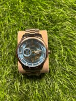 Emp🔥rio Arm🔥ni Silver & Blue automatic chain watch