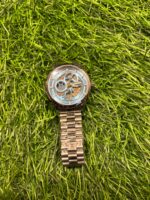 Emp🔥rio Arm🔥ni Silver & Blue automatic chain watch - Image 2