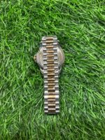 Emp🔥rio Arm🔥ni Dual Tone (Gold & Silver) Quartz Chain watch - Image 5