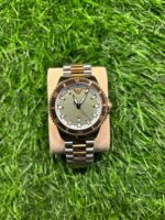 Emp🔥rio Arm🔥ni Dual Tone (Gold & Silver) Quartz Chain watch