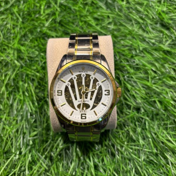 R🔥lex Automatic & Dual Tone (Gold & Silver) Chain watch