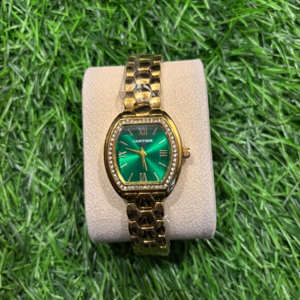 C🔥rtier golden chain watch for women