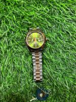 R🔥lex Day-Date olive green dial watch - Image 2