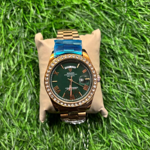 R🔥lex Day-Date Emerald Green dial watch
