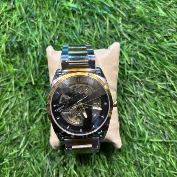 T🔥ss🔥t Automatic skeleton dial dual tone (Gold and Silver) watch