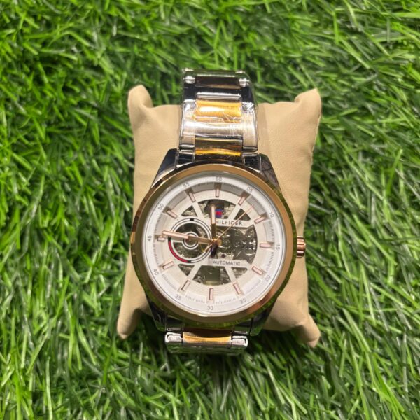 T🔥mmy Hil🔥iger dual-tone automatic watch