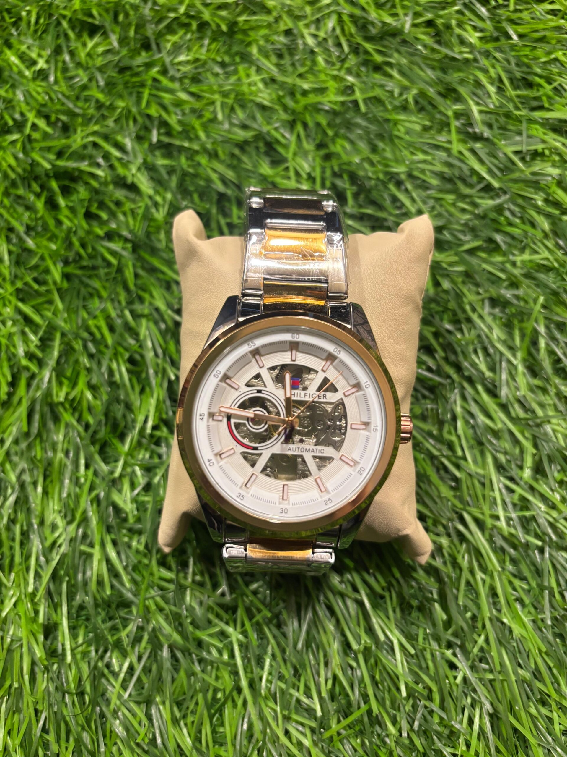 WhatsApp Image 2025-09-26 at 4.11.06 AM T🔥mmy Hil🔥iger dual-tone automatic watch - Image 1