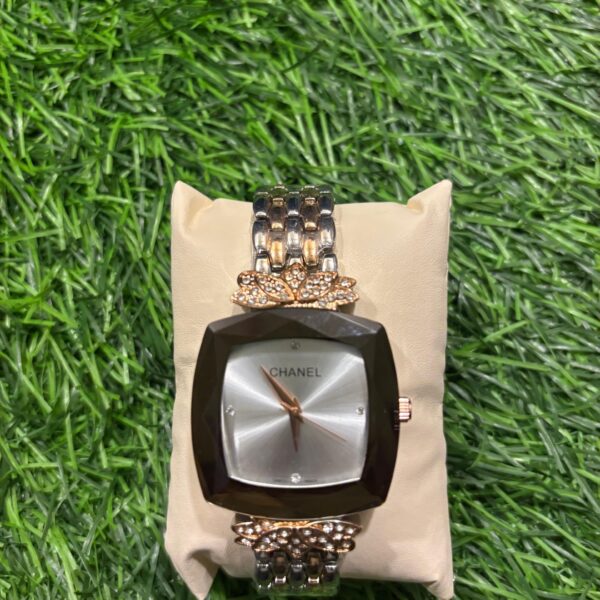 Ch🔥nel Dual Tone & Silver Dial Women's watch