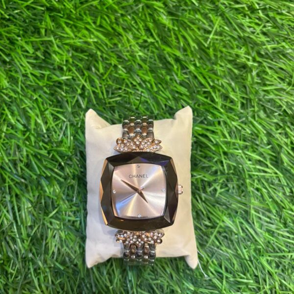 Ch🔥nel Dual Tone Chain Women's watch