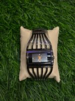 L🔥uis Vuitt🔥n caged bracelet Full Black watch for Women's