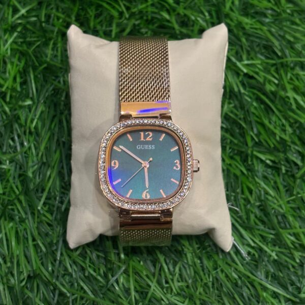 G🔥ess Women's (Gold -tone finish & Green  dial) watch For Women's