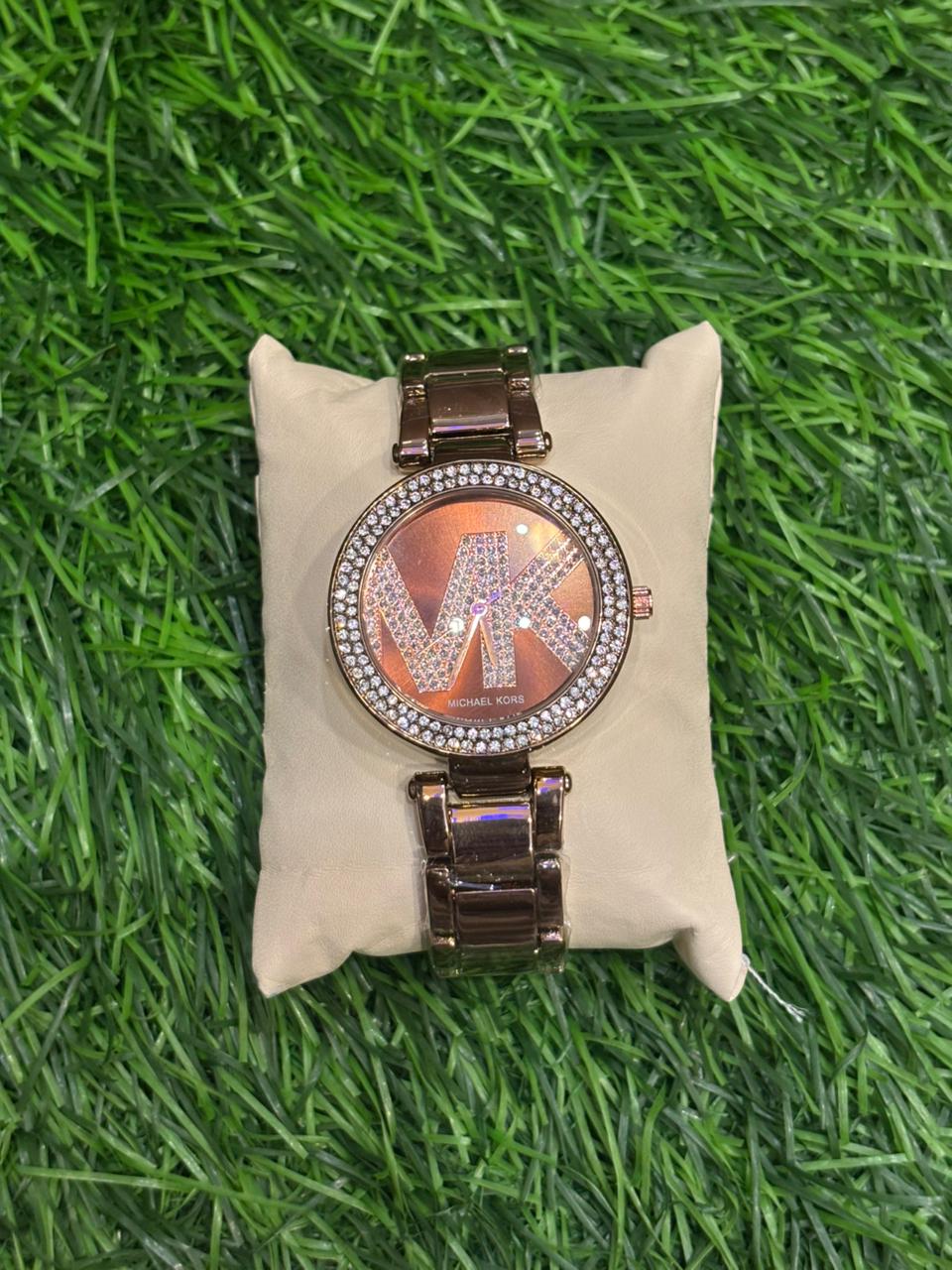 WhatsApp Image 2025-10-04 at 3.01.05 AM (1) M🔥ch🔥el K🔥rs Copper Tone watch for women's - Image 1
