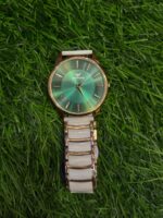 Emp🔥rio Arm🔥ni Ceramic dual tone Chain Watch - Image 2