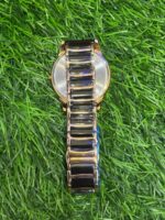 Emp🔥rio Arm🔥ni Ceramic black dial Chain Watch For Women's - Image 3