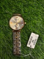 Emp🔥rio Arm🔥ni Dual tone chain pitch dial Watch For Women's - Image 2