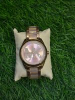 M🔥ch🔥el K🔥rs Logo Dial Rose Gold & Blush Pink Watch for Women's