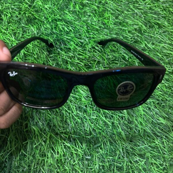 R🔥y-B🔥n Glossy Black Sunglasses For Men
