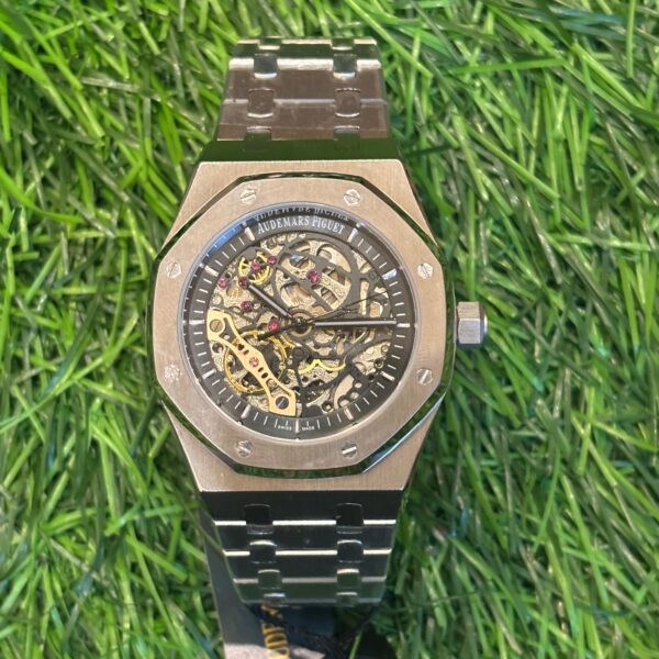 A🔥dem🔥rs Pig🔥et Royal Oak oak Silver automatic chain collection for men's (japan machine)