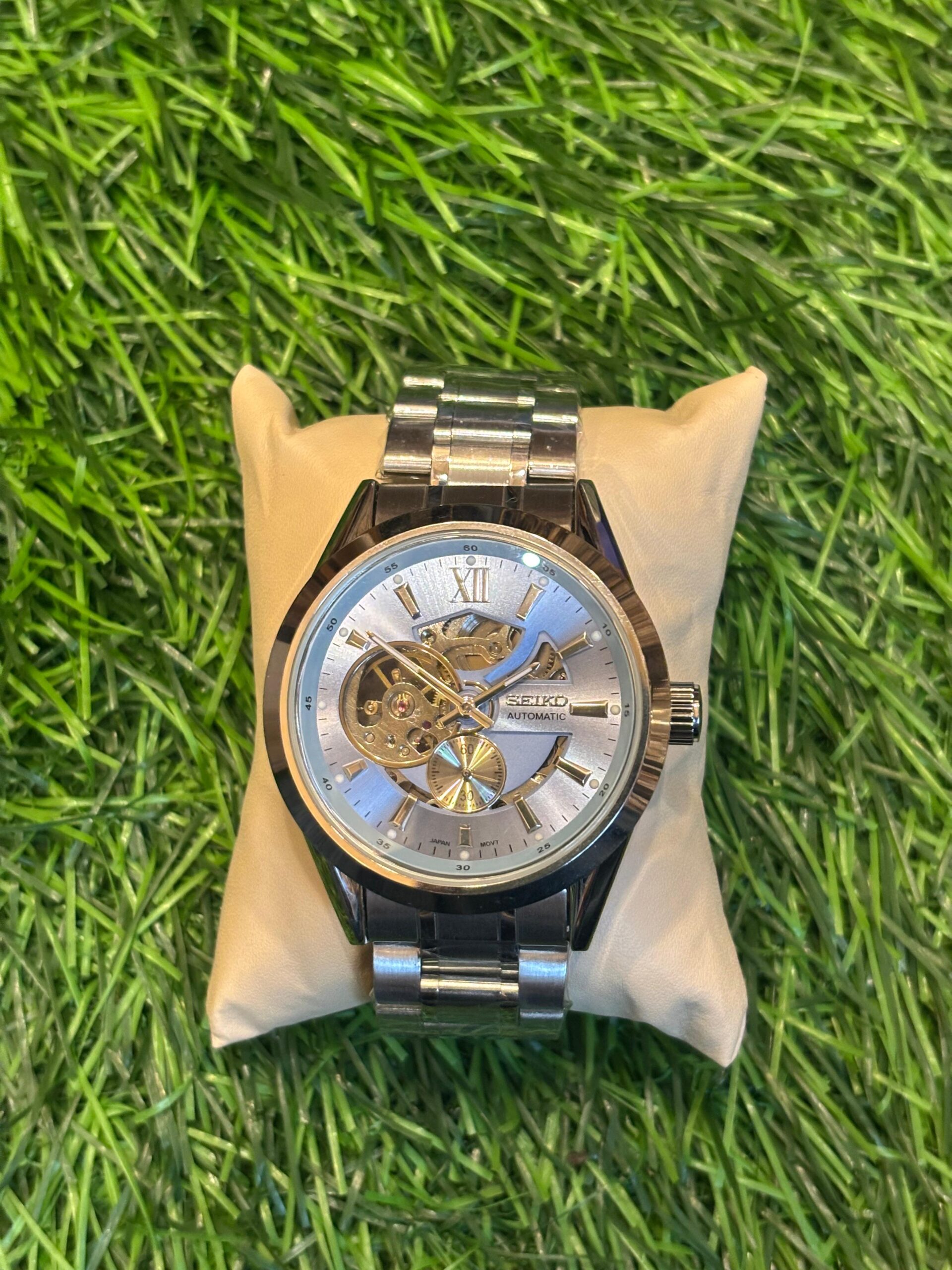 WhatsApp Image 2025-10-08 at 1.05.44 AM S🔥ik🔥 silver chain automatic collection for men - Image 1