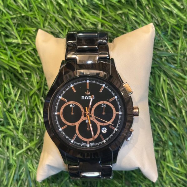 R🔥do black ceramic watch for men