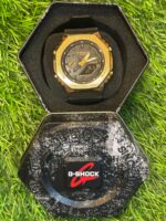 C🔥si🔥 G-Sh🔥ck CasiOak sports Gold & Black watch for men - Image 4