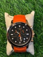 T🔥ss🔥t Seastar Orange Silicon Watch for men