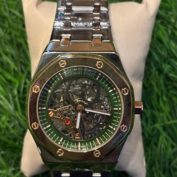 A🔥dem🔥rs Pig🔥et Royal Oak dual tone chain watch for men