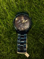 F🔥ssil Chronograph Blue Steel chain watch for men - Image 2