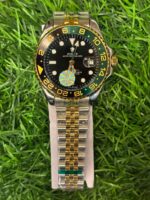 R🔥lex GMT-Master II premium quality automatic dual tone chain watch for men - Image 4