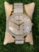 R🔥do ceramic dual tone chain watch for men